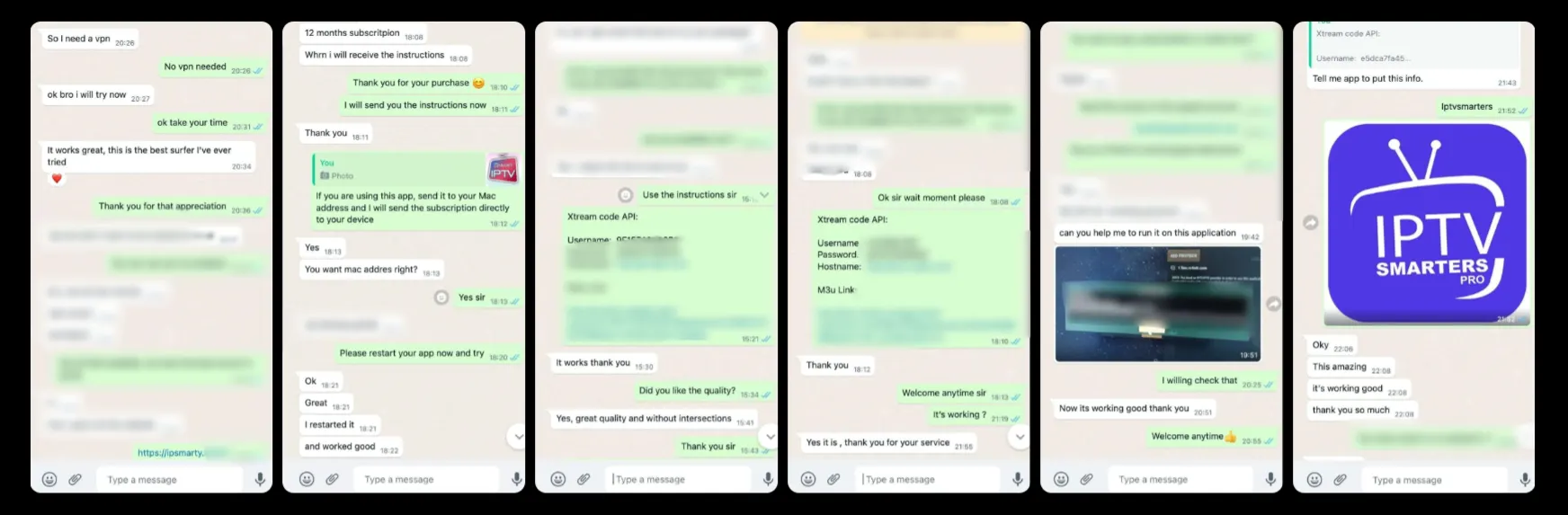 Latest Customer Reviews on WhatsApp - Real conversations with satisfied IPTV4k customers